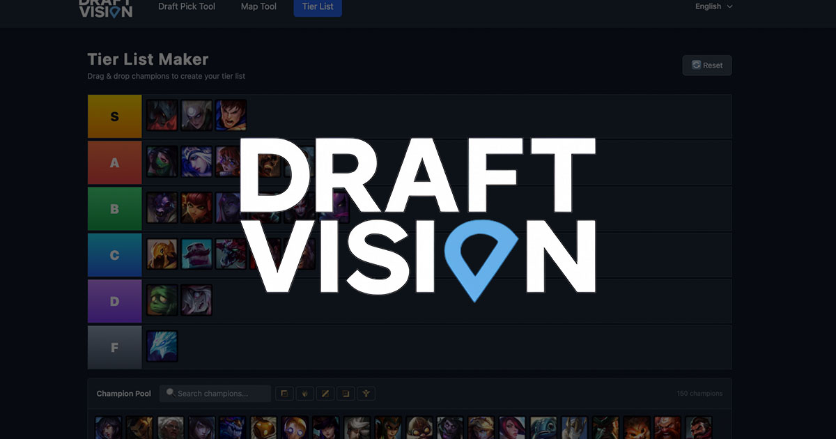Tier List Maker ranking screen